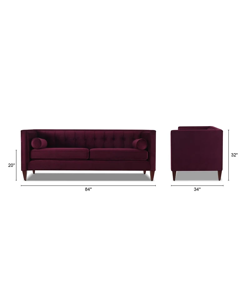 Jack 84" Modern Tuxedo Tufted Sofa