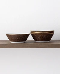 Noritake Tozan 4 Piece Fruit Bowl Set, Service for 4