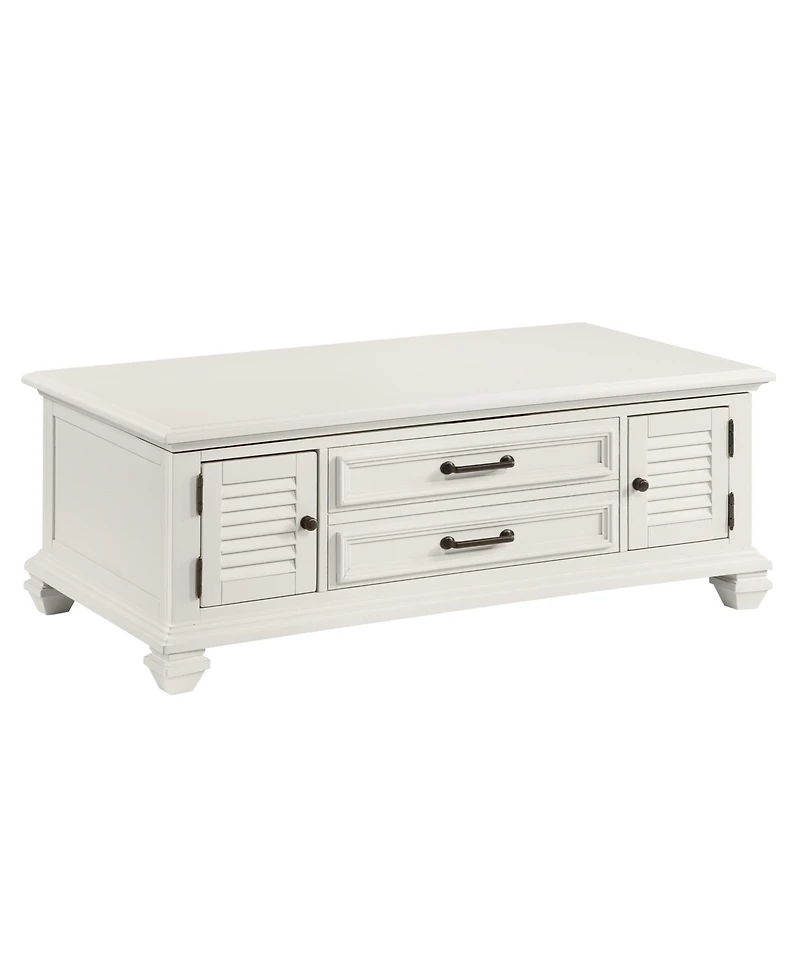 Steve Silver Charlestown 48" Wide Wooden Farmhouse Lift Top Coffee Table