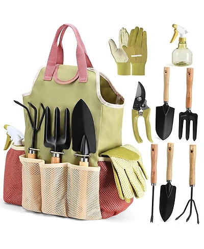 Play22usa Adults Garden Tool Set 9-Piece