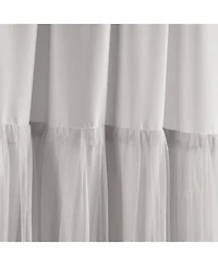 Lush Decor Tulle Skirt Solid Light Filtering Window Curtain Panels Pair Tan Curtains for Bedroom - Cute Nursery