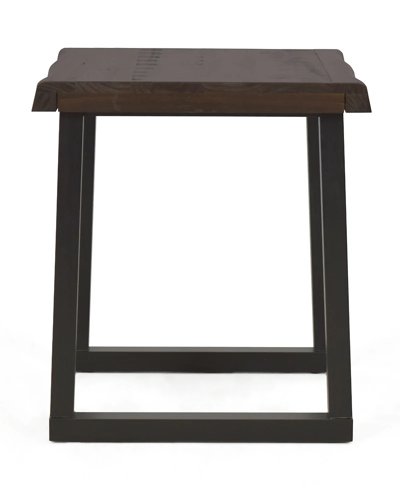 Closeout Steve Silver Jennings 22" Solid Wood Live Edge End Table