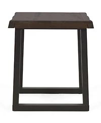 Closeout Steve Silver Jennings 22" Solid Wood Live Edge End Table