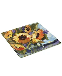 Certified International Sunflower Bouquet Square Platter 12.5"
