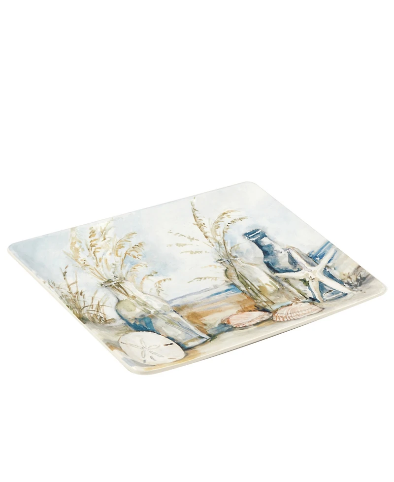 Certified International Coastal Landscape Rectangular Platter 14"