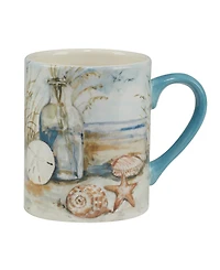 Certified International Coastal Landscape Set of 4 Mug 14 oz.