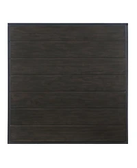 Steve Silver Tekoa 48" Square Wood and Iron Coffee Table