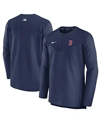 Men's Nike Navy Boston Red Sox Authentic Collection Game Time Performance Half-Zip Top