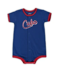 Infant Boys and Girls Royal Chicago Cubs Power Hitter Romper