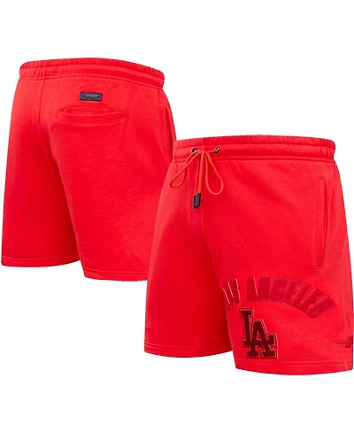 Men's Pro Standard Los Angeles Dodgers Triple Red Classic Shorts
