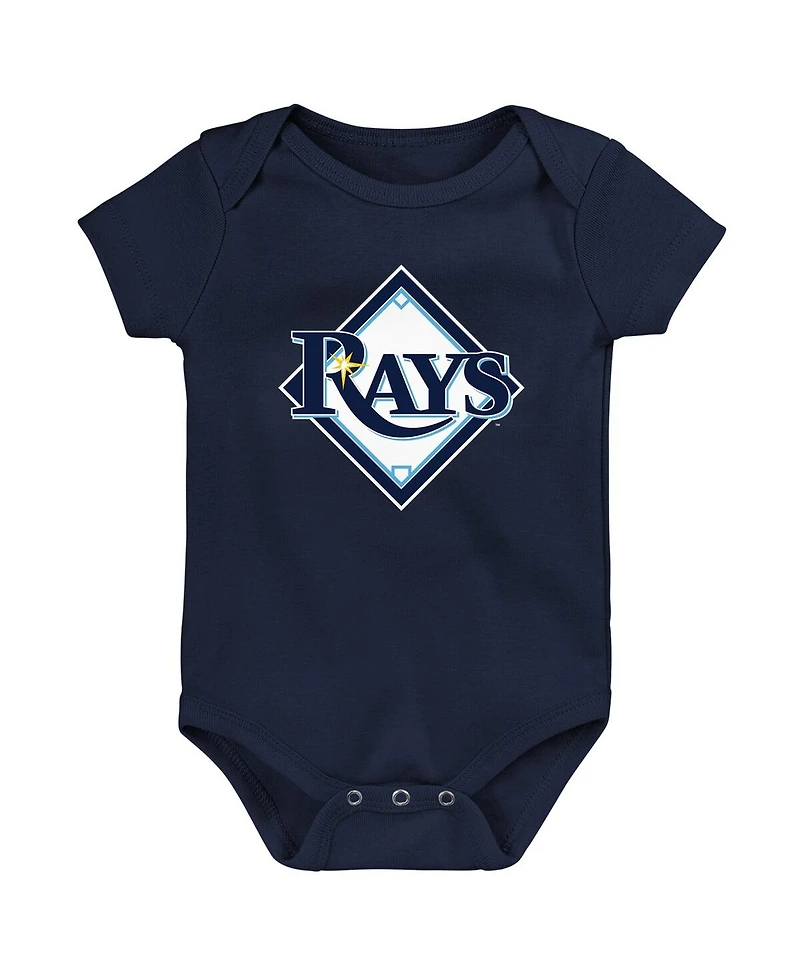 Newborn and Infant Boys and Girls Navy Tampa Bay Rays Primary Team Logo Bodysuit