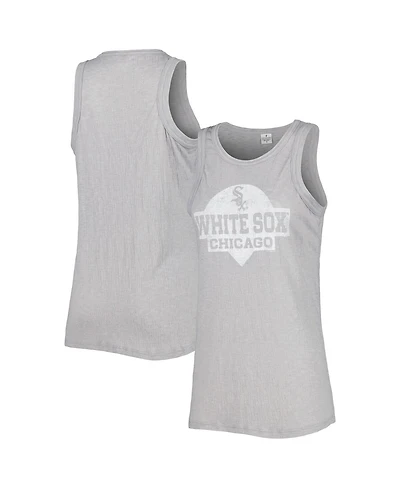 Women's Soft As A Grape Gray Chicago White Sox Tri-Blend Tank Top