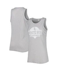 Women's Soft As A Grape Gray Chicago White Sox Tri-Blend Tank Top