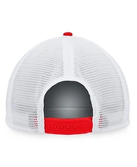 Men's Majestic Red, White Washington Nationals Foam Trucker Snapback Hat