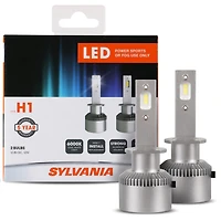Sylvania H1 Led Powersport Headlight Bulbs for Off-Road Use or Fog Lights - 2 Pack