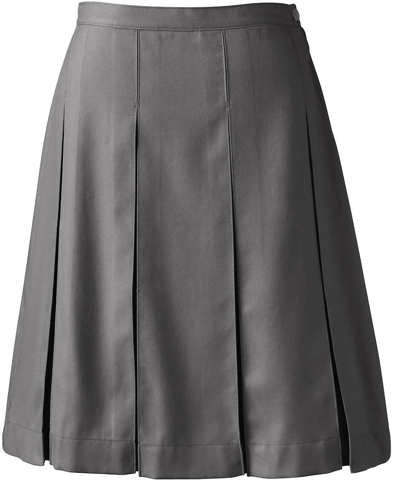 Lands' End Tall Box Pleat Skirt Top of Knee