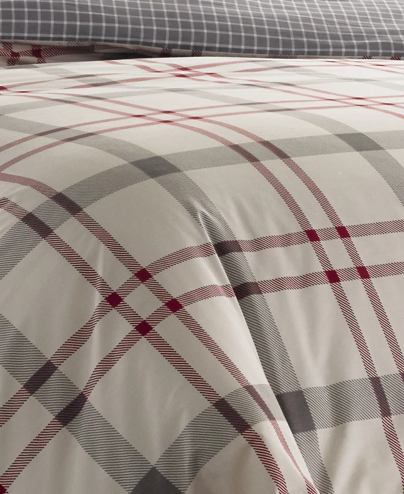 Closeout! Eddie Bauer Portage Bay Cotton Reversible 3 Piece Comforter Set, King