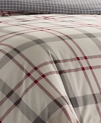 Closeout! Eddie Bauer Portage Bay Cotton Reversible 3 Piece Comforter Set, King