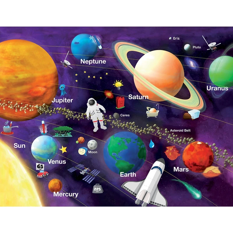 MasterPieces Glow in the Dark - Solar System 60 Piece Jigsaw Puzzle