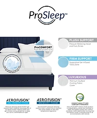 ProSleep 3" Zoned Comfort Memory Foam Mattress Topper with Cooling Cover, Full, Exclusively at Macy's