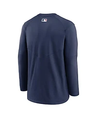 Men's Nike Navy St. Louis Cardinals Authentic Collection Logo Performance Long Sleeve T-shirt
