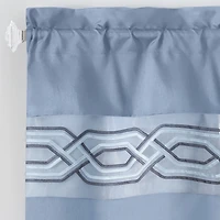 Kate Aurora Pacifico Rod Pocket Embroidered Window Valance