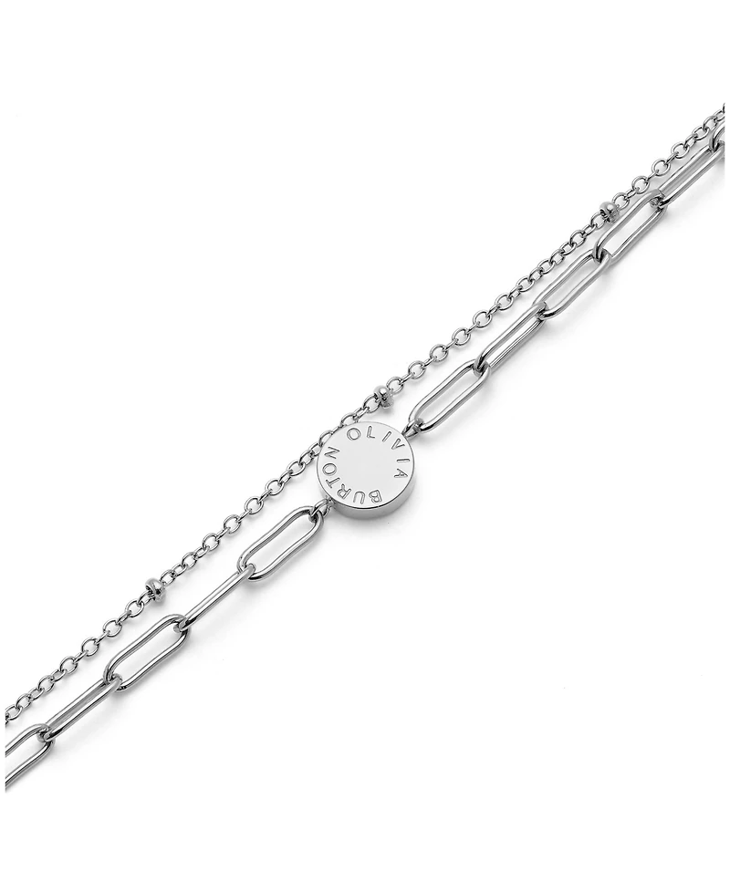 Olivia Burton Silver-Tone Stacking Bracelet