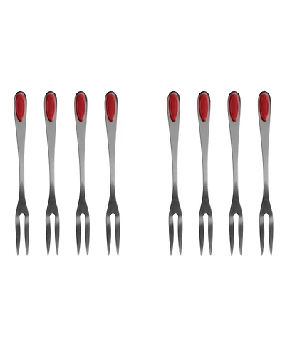 Maine Man Seafood Set of 8 Stainless Steel and Silicone Forks