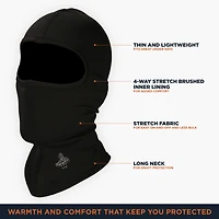 RefrigiWear Men's Flex-Wear Open Hole Mask - Breathable, Flexible, and Warm Winter Face Cover