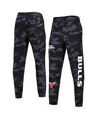 Men's New Era Black, Camo Chicago Bulls Tonal Joggers