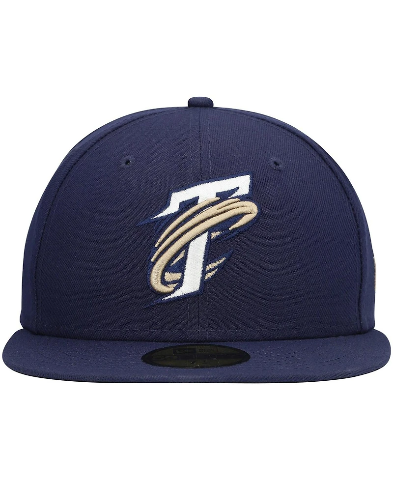 Men's New Era Navy Tri-City Dust Devils Authentic Collection Team Home 59FIFTY Fitted Hat