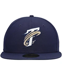 Men's New Era Navy Tri-City Dust Devils Authentic Collection Team Home 59FIFTY Fitted Hat