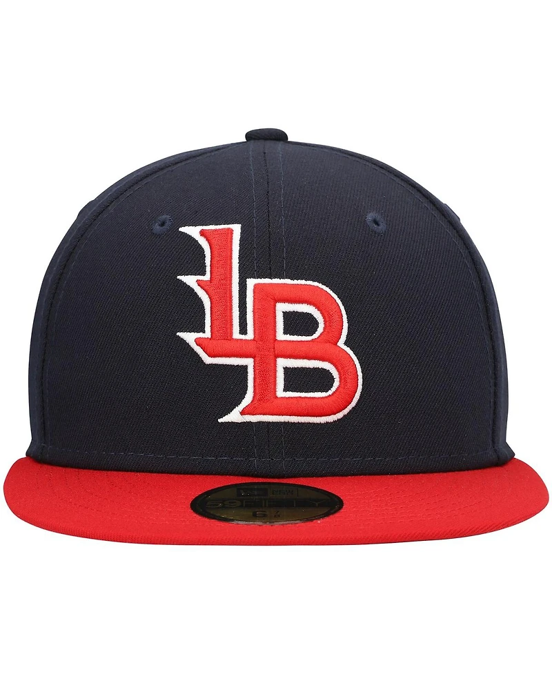 Men's New Era Navy Louisville Bats Authentic Collection Team Alternate 59FIFTY Fitted Hat