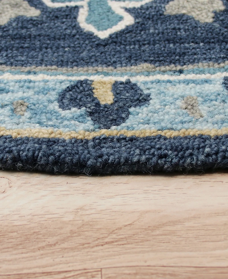 Lr Home Valentin Vlnta-569 7' x 7' Round Area Rug