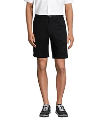 Lands' End Men's No Iron 9" Comfort Waist Plain Front Chino Short