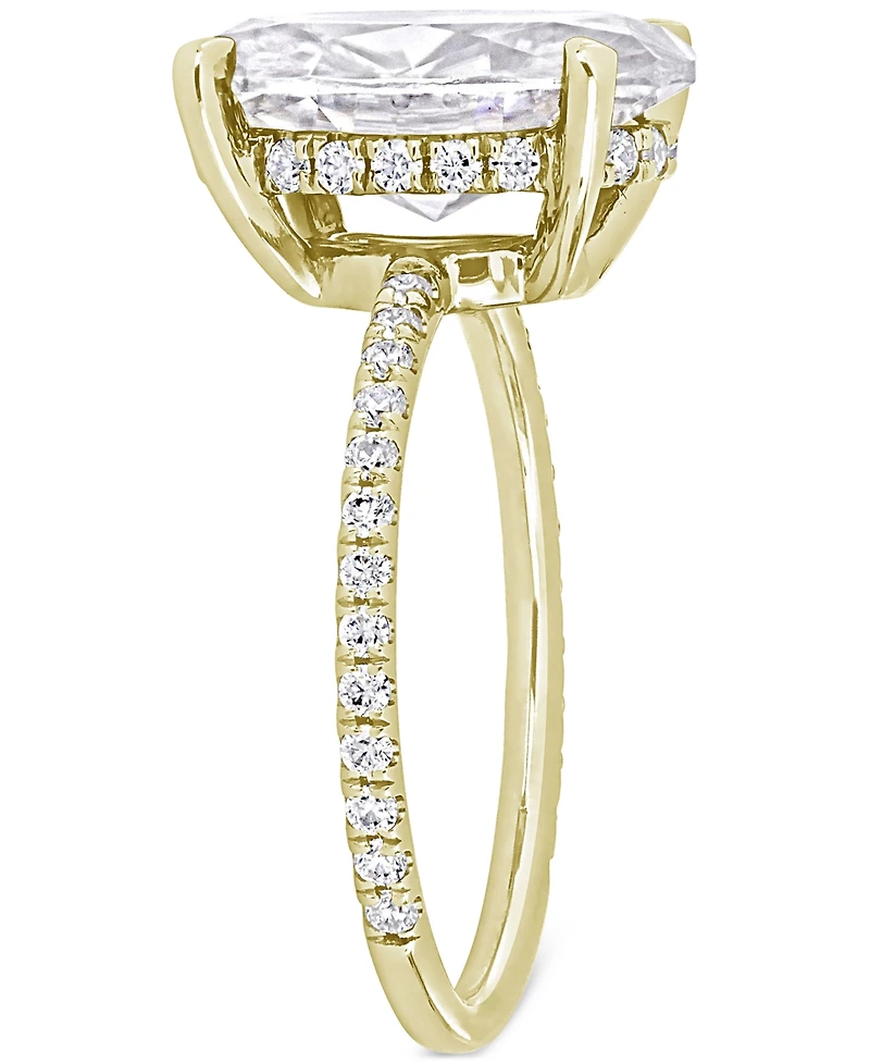Moissanite Oval Ring (4-7/8 ct. t.w.) 10k Gold