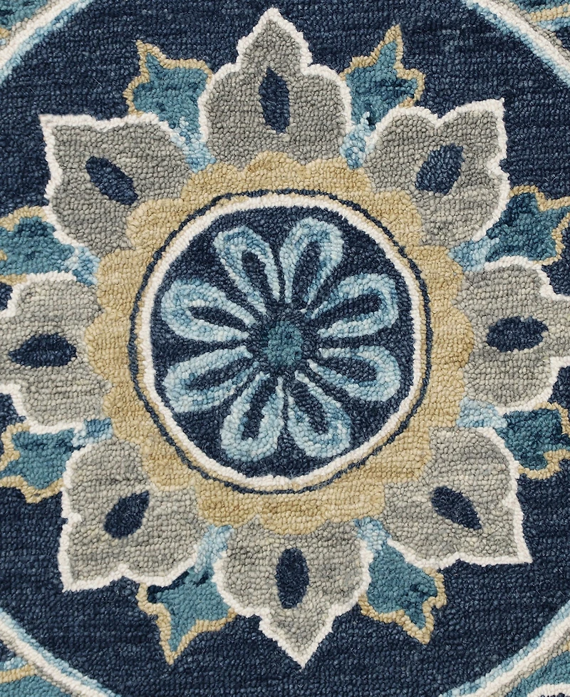 Lr Home Valentin Vlnta-569 5' x 5' Round Area Rug