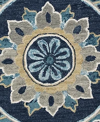 Lr Home Valentin Vlnta-569 5' x 5' Round Area Rug