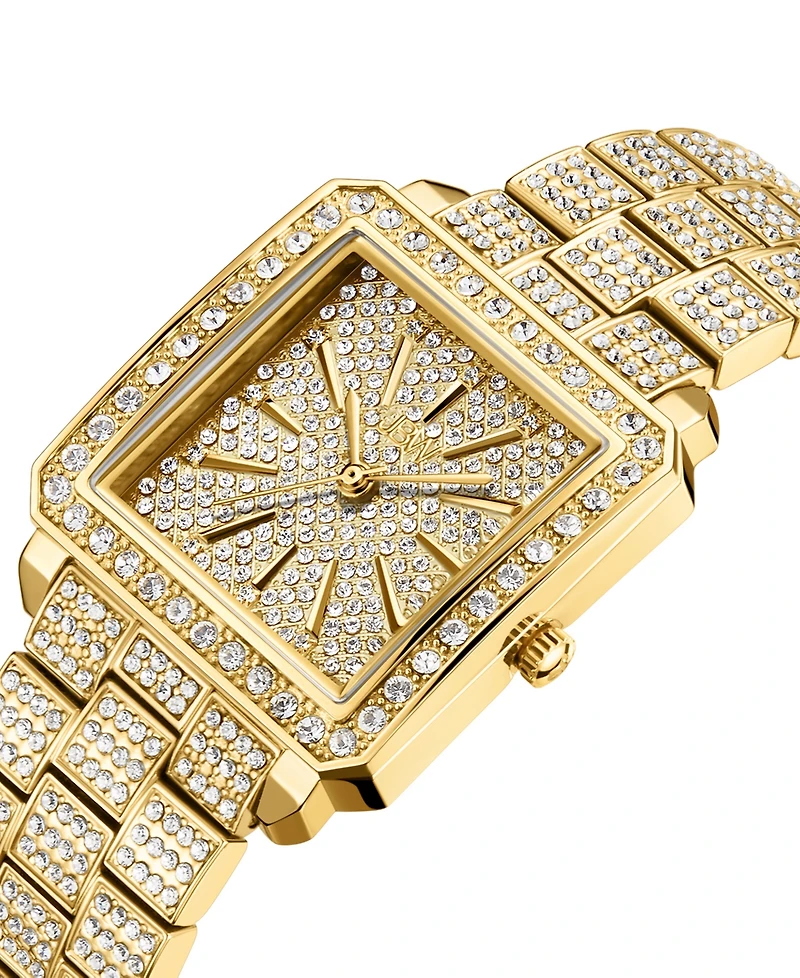 Jbw Women's Cristal 18k Gold-plated Stainless Steel Watch, 28mm