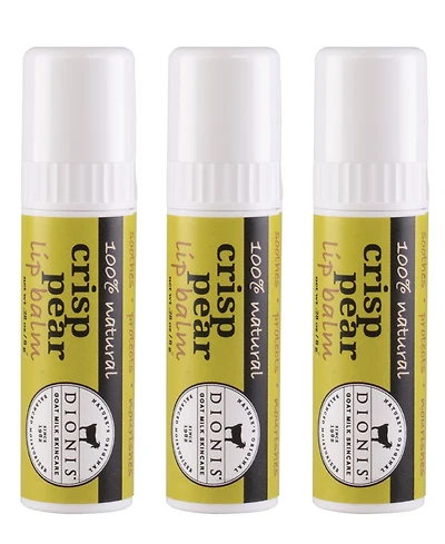 Dionis Crisp Pear Lip Balm Set, 3 Piece