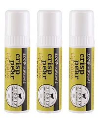 Dionis Crisp Pear Lip Balm Set, 3 Piece