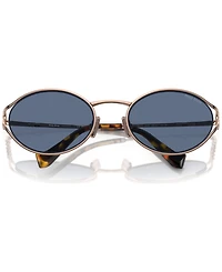 Miu Women's Oval Metal Sunglasses, MU52YS