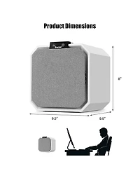 Desktop Hepa Air Purifier Home Air Cleaner W/ 2-in-1 Composite Hepa Filter