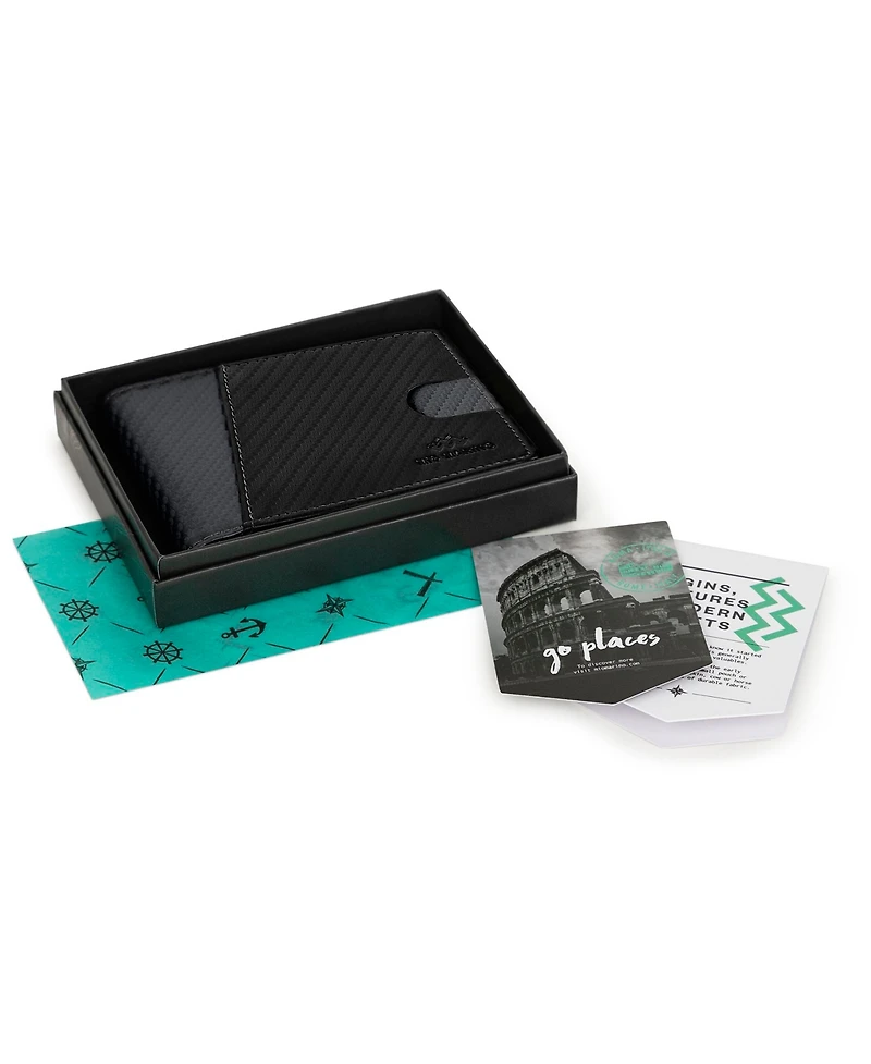 Men's Slim Bifold Wallet with Money Clip