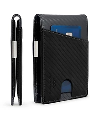 Men's Slim Bifold Wallet with Money Clip