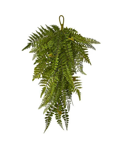 Nearly Natural 28" Fern Artificial Teardrop (Set of 2)