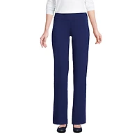 Lands' End Women's Starfish Mid Rise Straight Leg Elastic Waist Pull On Pants