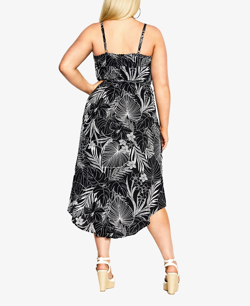 City Chic Women's Tamazin Print Dress