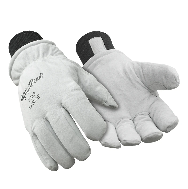 RefrigiWear Men's Leather Insulated Glove - Premium Work Gloves, Durable, Warm Thinsulate Lining