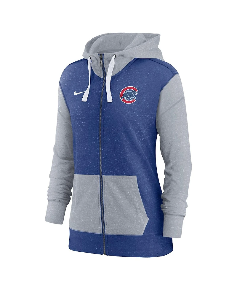 Women's Nike Royal Chicago Cubs Full-Zip Hoodie